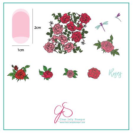 Painting the Roses Red (CjS-112) - CJS Small Stamping Plate