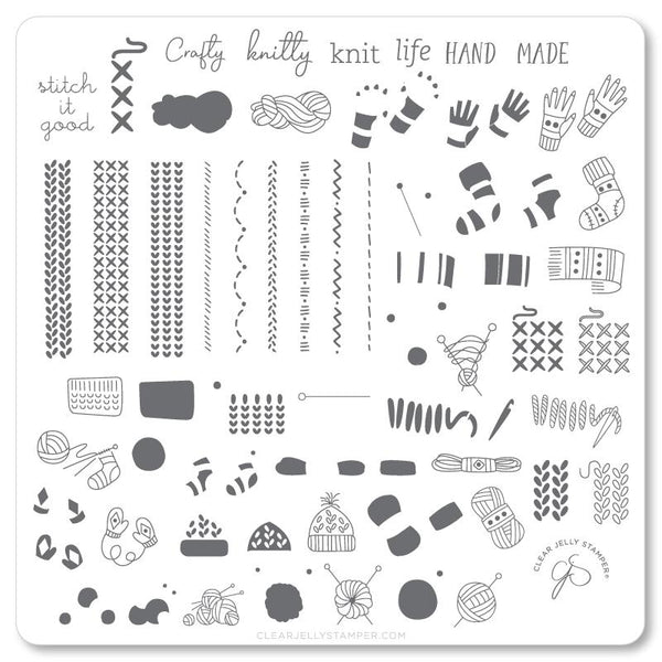 Crafty Life (CjS-114) - CJS Medium Stamping Plate