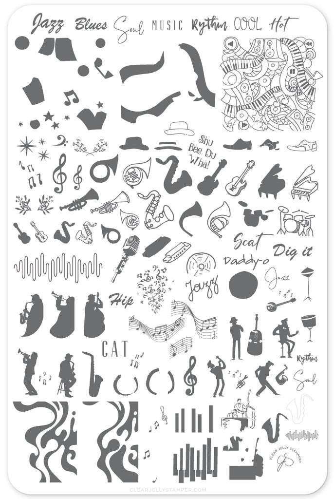 5-6-7-8... (CjS-119) - Clear Jelly Stamping Plate Secondary image