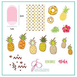 Pineapple Pizazz (CjS-130) - CJS Small Stamping Plate