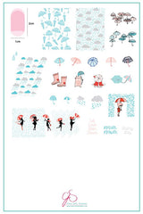 Splish Splash (CjS-141) - Clear Jelly Stamping Plate