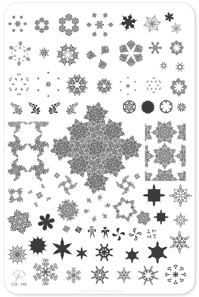 Frozen Flakes (CjS-143) - Clear Jelly Stamping Plate Secondary image