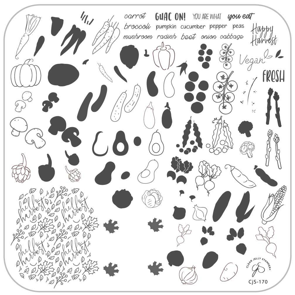 Happy Harvest (CjS-170) - CJS Medium Stamping Plate