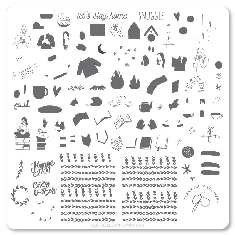 Snuggles (CjS-171) - CJS Medium Stamping Plate Secondary image