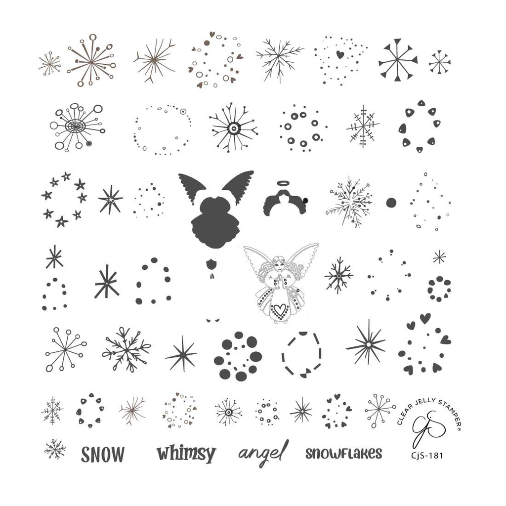 Whimsy Angel (CjS-181) - CJS Small Stamping Plate