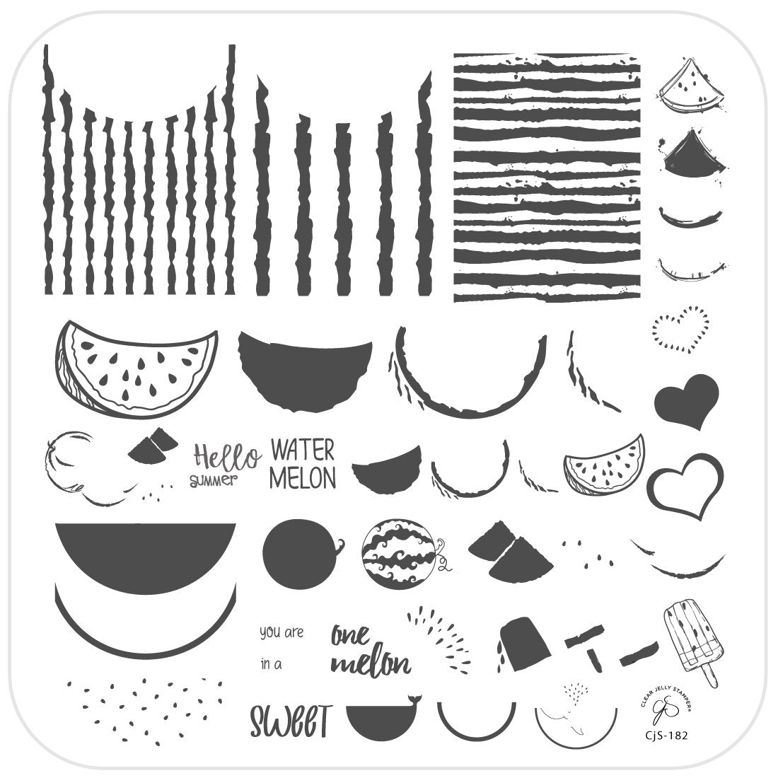 One in a Melon (CjS-182) - CJS Medium Stamping Plate Secondary image