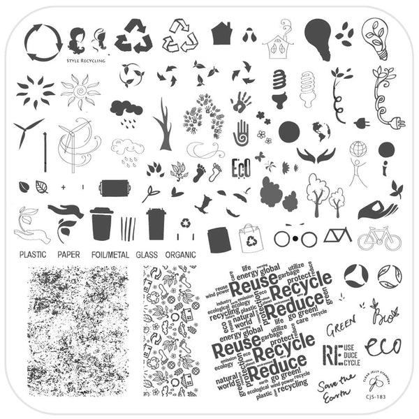 Recycle This (CjS-183) - CJS Medium Stamping Plate