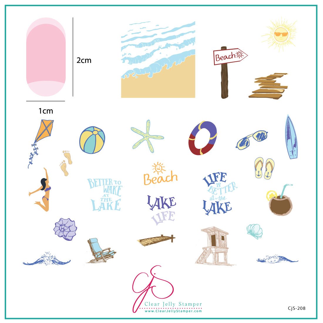 Lake Life (CjS-208) - CJS Medium Stamping Plate Main image