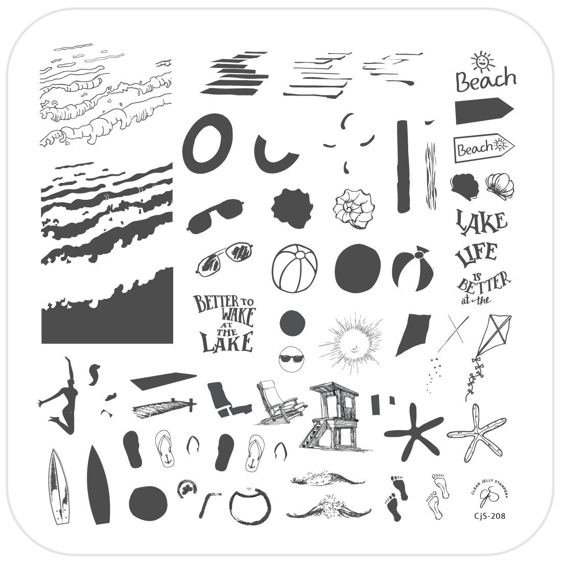 Lake Life (CjS-208) - CJS Medium Stamping Plate Secondary image