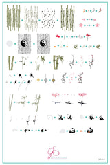Panda and Friends (CjS-215) - Clear Jelly Stamping Plate