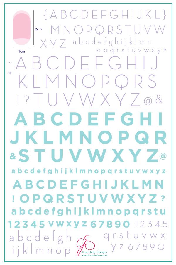 Alphabet Modern (CJS-42) - Clear Jelly Stamping Plate Main image