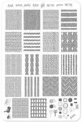 Knitters Gonna Knit (CjS-96) - Clear Jelly Stamping Plate