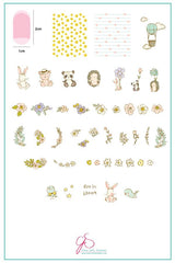 Life in Bloom (CjS-97)  - Clear Jelly Stamping Plate