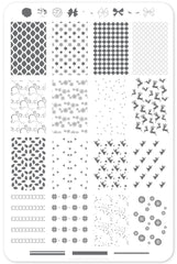 Pretty Paper - Retro (CjS C-23) - Clear Jelly Stamping Plate