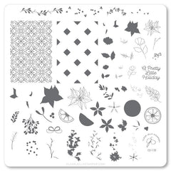 Pretty Little Holiday  (CjS C-33) - CJS Medium Stamping Plate