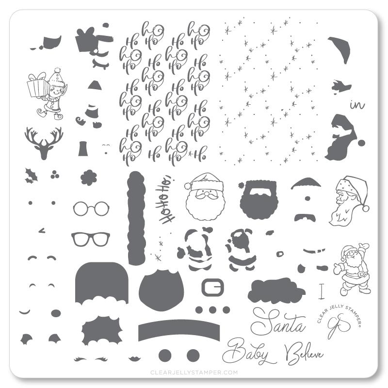 Classic Santa (CjSC-34) - CJS Medium Stamping Plate Secondary image