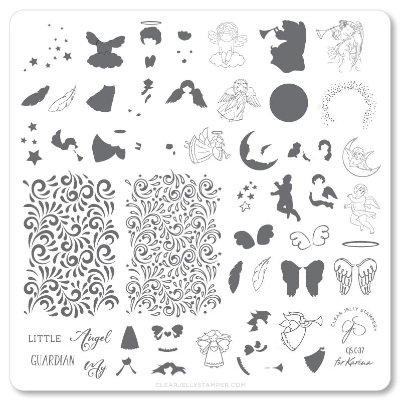 Angelic (CjS C-37) - CJS Medium Stamping Plate Secondary image