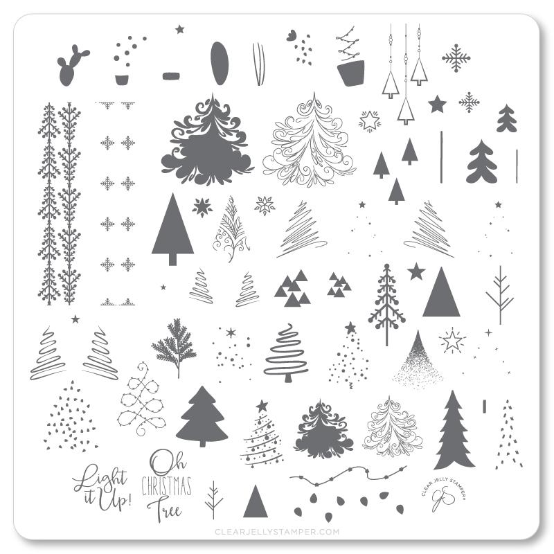OH Christmas Tree (CjSC-44) - CJS Medium Stamping Plate Secondary image