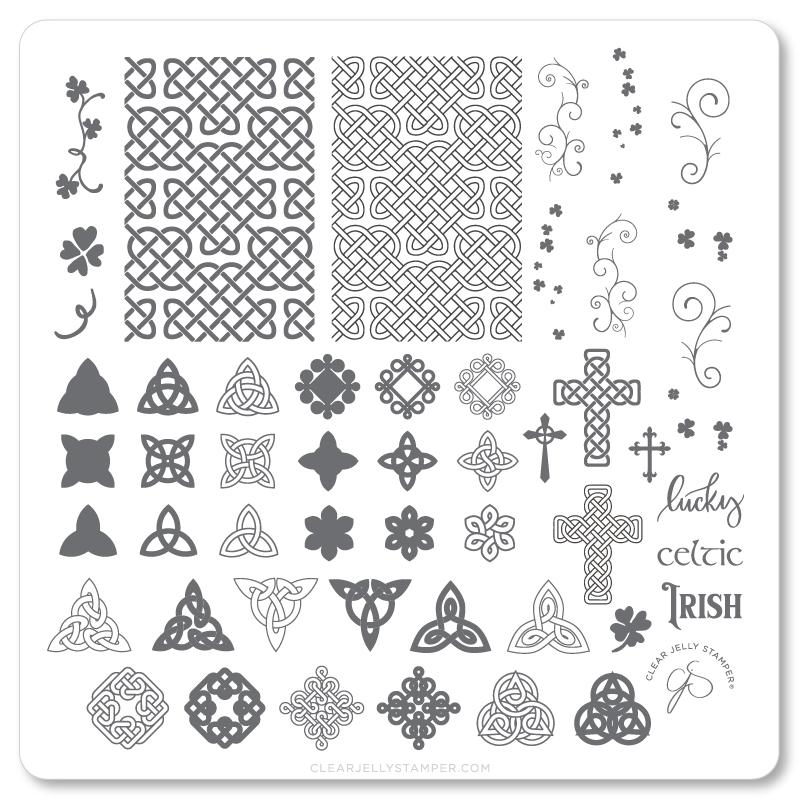 Celtic Charm (CjS-H-49)  - CJS Medium Stamping Plate Secondary image