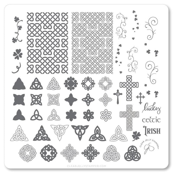 Celtic Charm (CjS-H-49)  - CJS Medium Stamping Plate