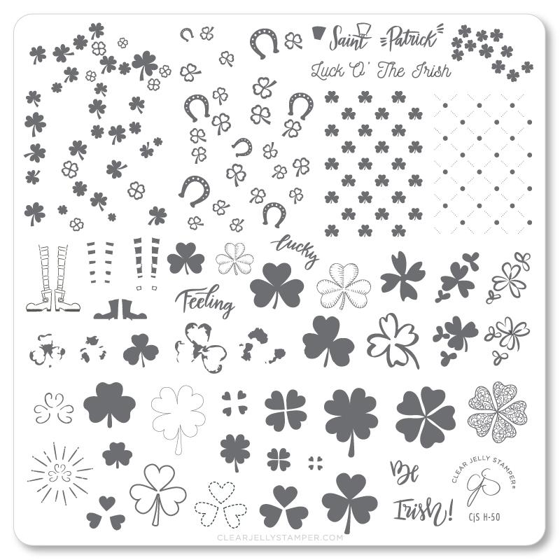 Feeling Lucky? (CjSH-50)  - CJS Medium Stamping Plate