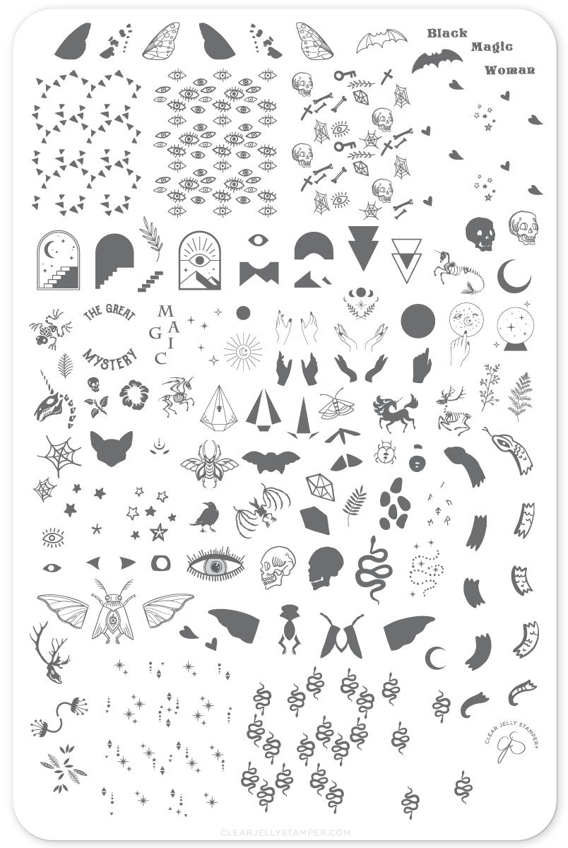 Mystic Magic (CjSH-58) -  Clear Jelly Steel Stamping Plate Secondary image