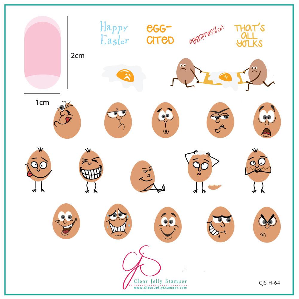 Eggspression (CjSH-64) - CJS Medium Stamping Plate Main image