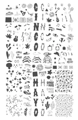 Cinco De Mayo (CjSH-85)  Steel Nail Art Stamping Plate