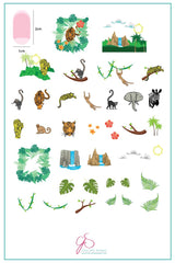 Suzie's Welcome to the Jungle (CjS LC-34) -  Clear Jelly Stamping Plate