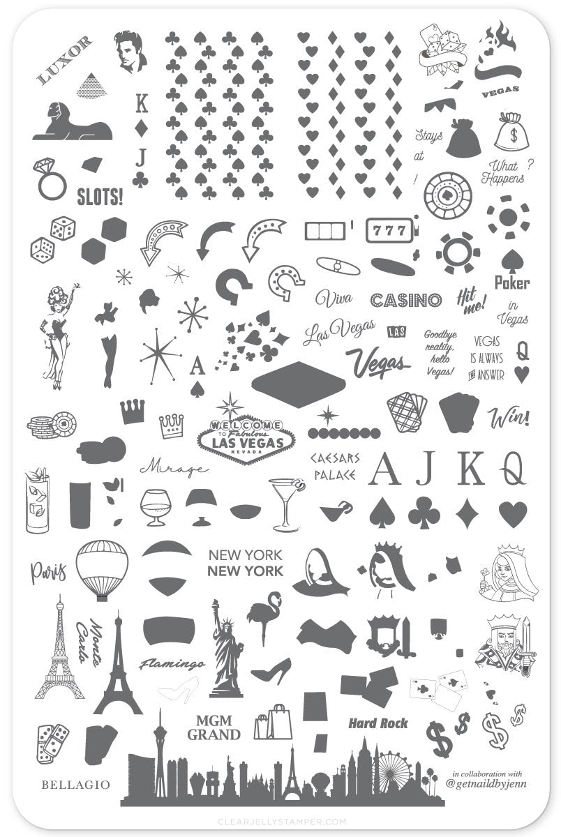 Roll the Dice! (CjSLC-47) - Clear Jelly Stamping Plate