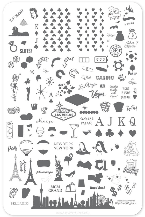 Roll the Dice! (CjSLC-47) - Clear Jelly Stamping Plate