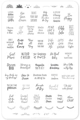 Quote-A-Licious (CjS LC-41)  -  Clear Jelly Stamping Plate