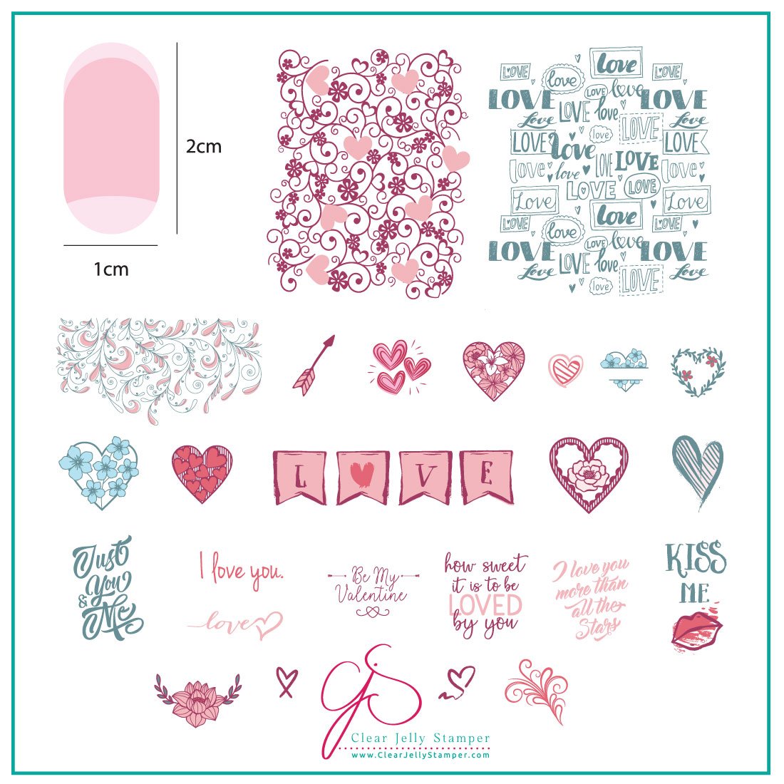 How Sweet it is to be Loved by You (CjSV-28) - CJS Medium Stamping Plate Main image