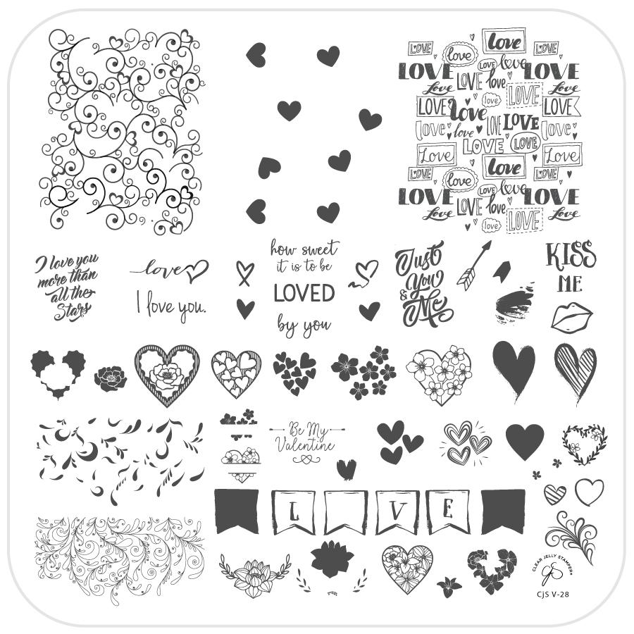 How Sweet it is to be Loved by You (CjSV-28) - CJS Medium Stamping Plate Secondary image