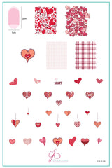 Millions of Hearts (CjS-V30  - Clear Jelly Stamping Plate