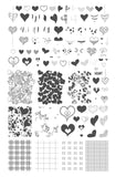 Millions of Hearts (CjS-V30  - Clear Jelly Stamping Plate