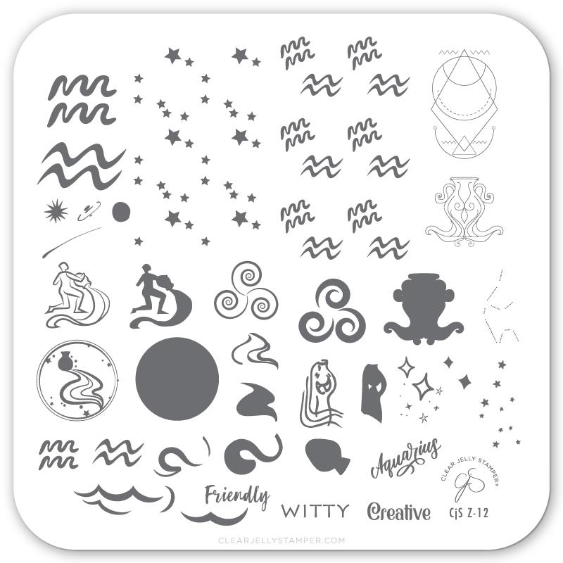 Aquarius (CjSZ-12) - CJS Small Stamping Plate Secondary image