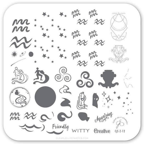 Aquarius (CjSZ-12) - CJS Small Stamping Plate