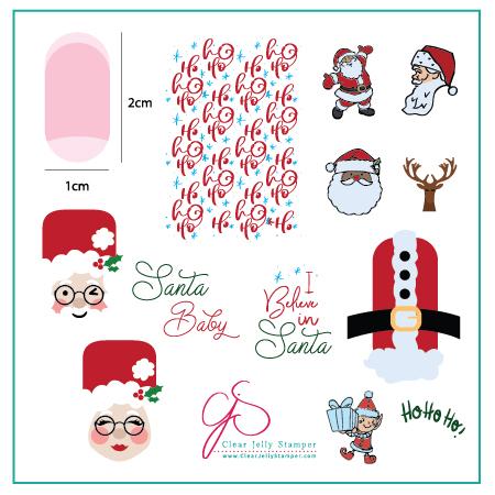 Classic Santa (CjSC-34) - CJS Medium Stamping Plate Main image