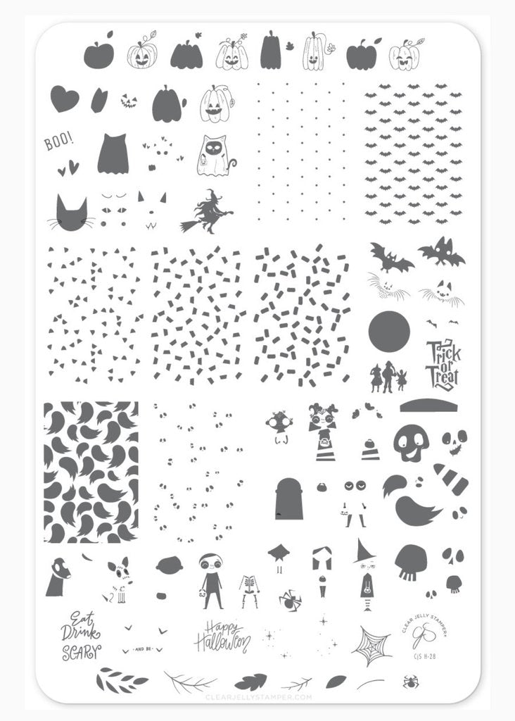 Trick or Creeping (CjSH-42) - Clear Jelly Stamping Plate Secondary image