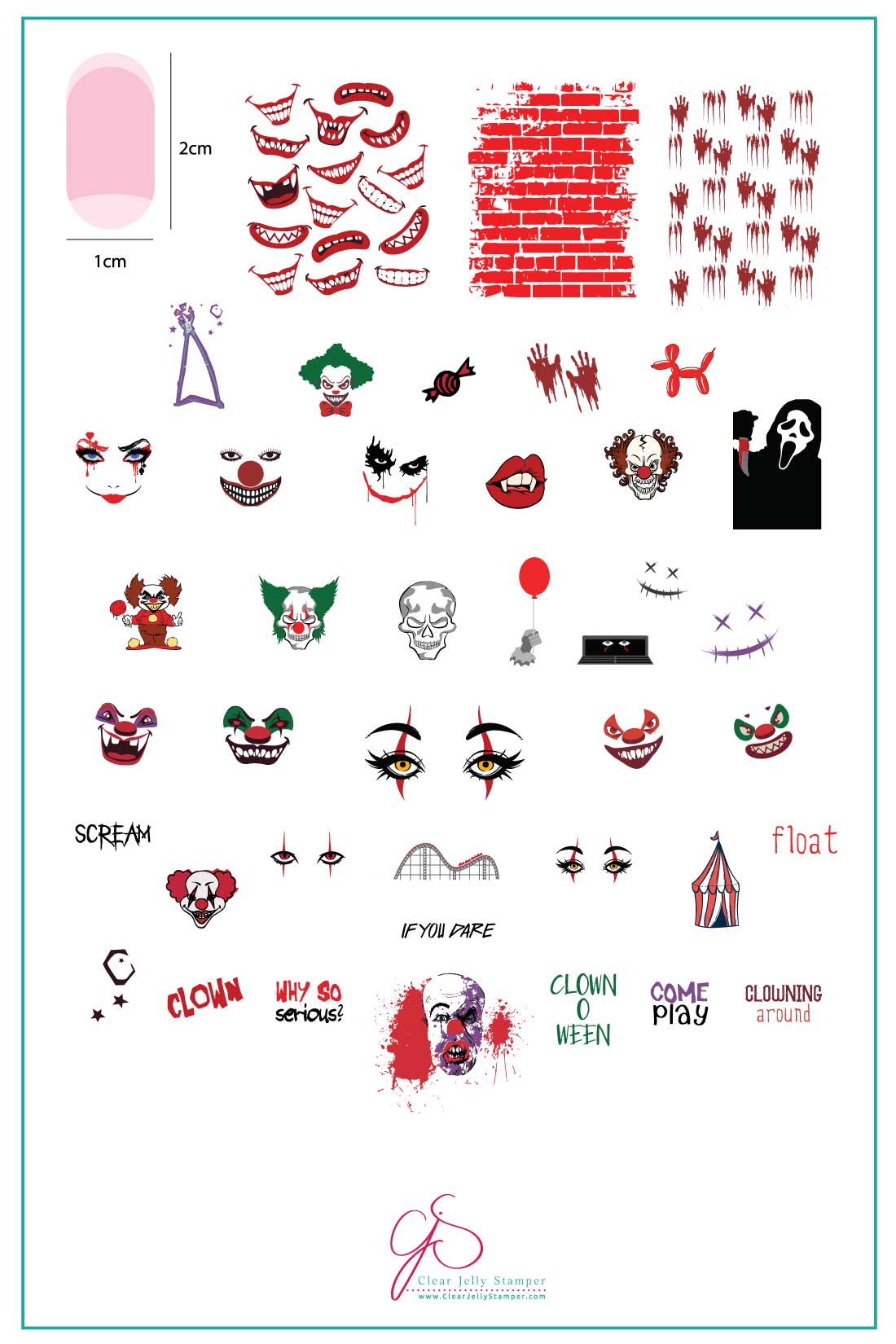 If You Dare (CjSH-60) - Clear Jelly Stamping Plate