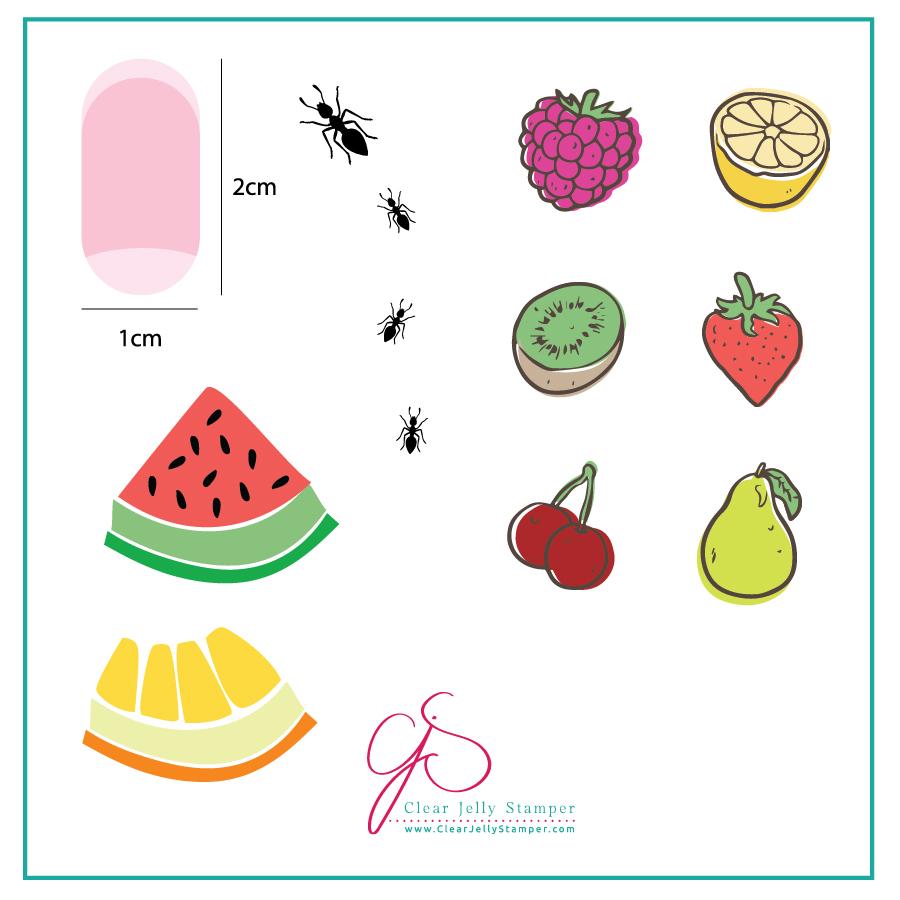 Fruit anyone? (CjS-63) - CJS Small Stamping Plate Main image
