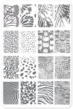 Texture Essentials - Wild Kingdom (CjS-77)  - Clear Jelly Stamping Plate