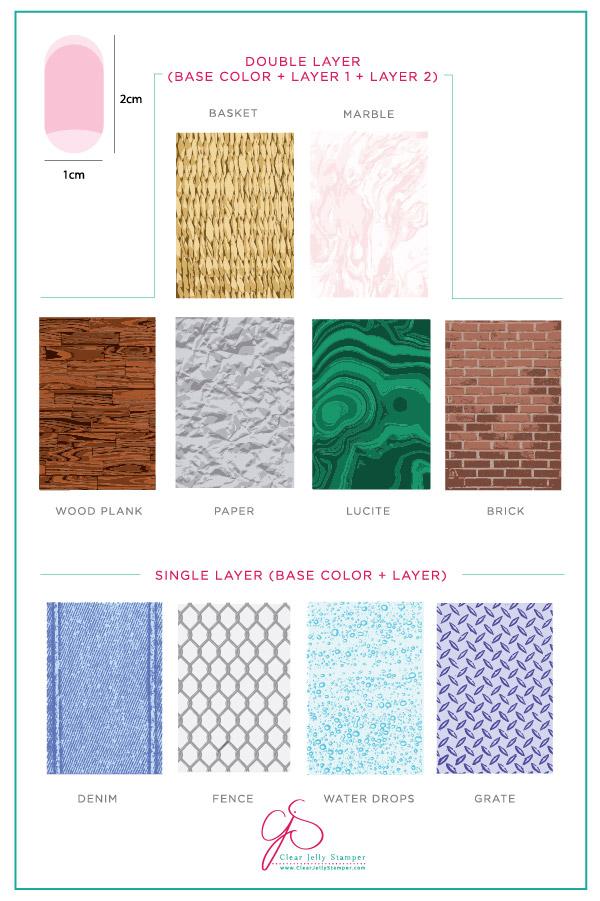 Texture Essentials - Urban (CjS-78) - Clear Jelly Stamping Plate Main image