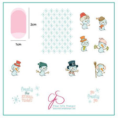 Do You Want to Build a Snowman? (CjS C-40)  - CJS Small Stamping Plate