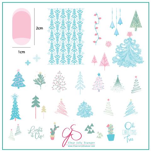 OH Christmas Tree (CjSC-44) - CJS Medium Stamping Plate Main image