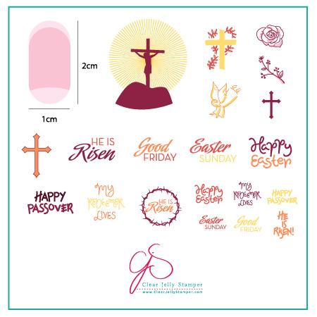 He is Risen (CjS H-32) - CJS Small Stamping Plate Main image