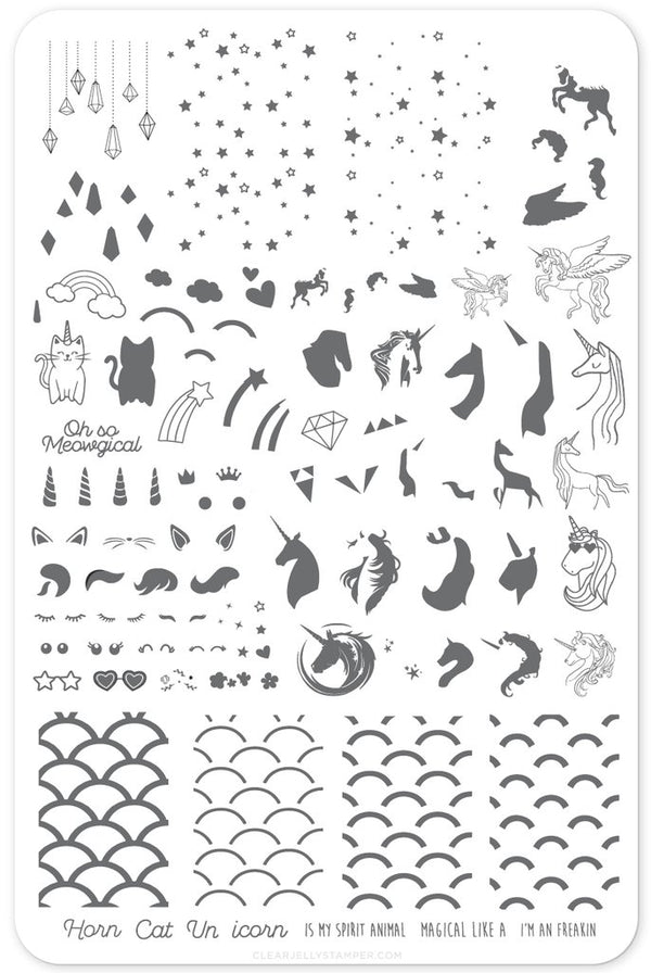#AlwaysBeAUnicorn (CjS LC-51) - Clear Jelly Stamping Plate