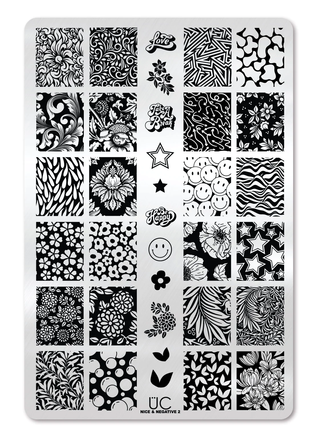 Nice & Negative 2 - Uber Chic Stamping Plate
