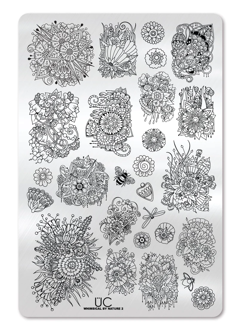 Whimsical By Nature 2 -  Uber Chic Stamping Plate Main image
